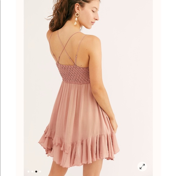 LAST 1! Free People FP One Adella mini slip rose - Picture 2 of 16